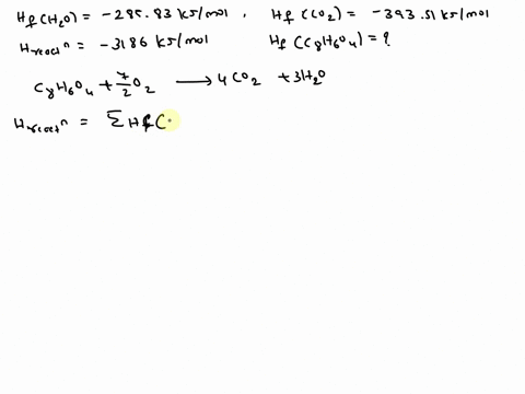 the-standard-enthalpy-change-of-combustion-to-co2g-and-h2o-at-25c-of-the-organic-solid-isophthalic-acid-c8h6o4s-is-determined-to-be-31860-kj-mol-1-what-is-the-hf-of-c8h6o4s-based-on-this-val-76806