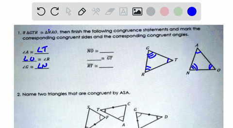 1f-agtr-anao_-then-flnlsh-the-followlng-congruence-statements-and-mark-the-coresponding-congruent-sldes-and-the-coresponding-congruent-angles-za-no-2-lr-l-gt-rt-lg-2-name-two-triangles-that-00107