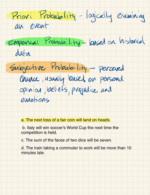 for-each-of-the-following-indicate-whether-the-type-of-probability-involved-is-an-example-of-a-priori-probability-empirical-probability-or-subjective-probability-a-the-next-toss-of-a-fair-co-33766