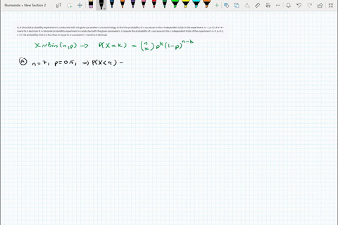 a-a-binomial-probability-experiment-is-conducted-with-the-given-parameters-use-technology-to-find-the-probability-of-x-successes-in-the-n-independent-trials-of-the-experiment-n7-p05-p-x4-rou-88176