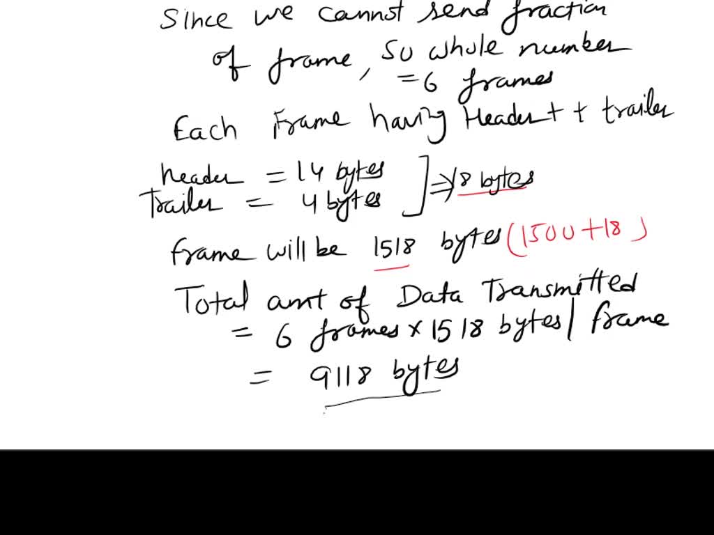 How Many Ethernet Frames Each Containing An Ip Datagram Each