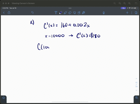 assume-that-it-costs-company-approximately-cx-400000-160x-001x2-dollars-to-manufacture-smartphones-in-an-hour-a-find-the-marginal-cost-function-160-002x-use-it-to-estimate-how-fast-the-cost-66663