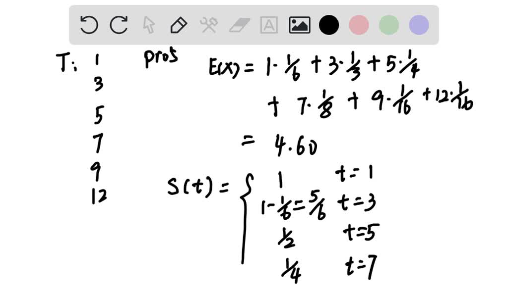 solved-1-suppose-a-discrete-random-variable-t-taking-values-1-3-5-7-9-12-with-prob