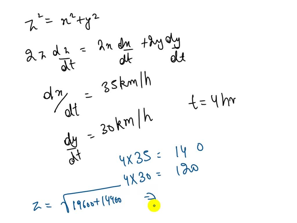 SOLVED Text At noon, Ship A is 170 km west of Ship B. Ship A is sailing east at 40 km/h and