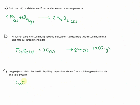 pre-lab-assignment-write-the-full-balanced-chemical-equation-for-species-each-of-he-following-include-phase-iabz-solid-iron-iii-oxide-is-formed-from-its-elements-at-room-temperature-graphite-25531