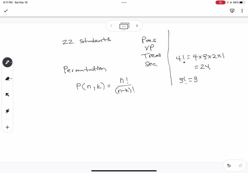 SOLVED There are 22 students in a homeroom. be elected President; Vice