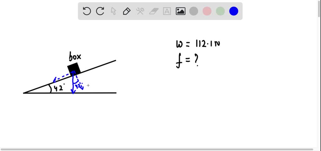 SOLVED: A box at rest is in a state of equilibrium half way up on a ...