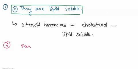 which-statement-about-steroid-hormones-is-true-they-are-derived-from-the-amino-acid-tyrosine-they-are-produced-by-the-thyroid-gland-they-are-lipid-soluable-they-are-water-soluable-they-are-a-72738