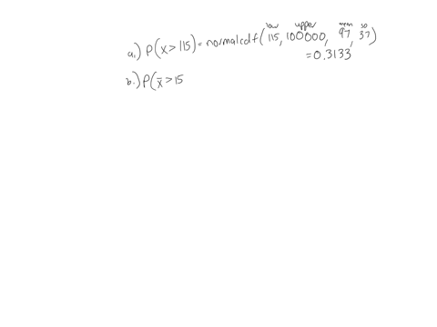 suppose-a-geyser-has-a-mean-time-between-eruptions-of-97-minutes-let-the-interval-of-time-between-the-eruptions-be-normally-distributed-with-standard-deviation-37-minutes-complete-parts-a-th-54648