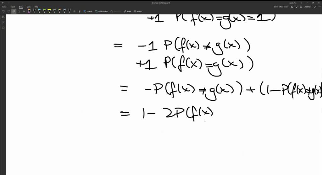 Solved Let D Be An Arbitrary Distribution On The Domain { 1 1} N And