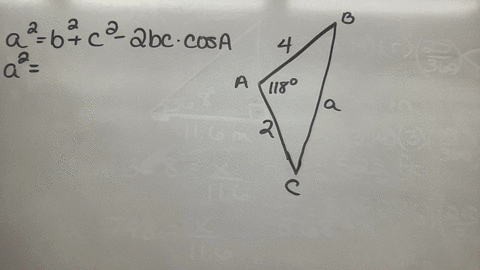 given-triangle-abc-with-b2-c4-and-ma118-degrees-find-a-round-the-answer-to-two-decimal-places-525-487-353-326-38277