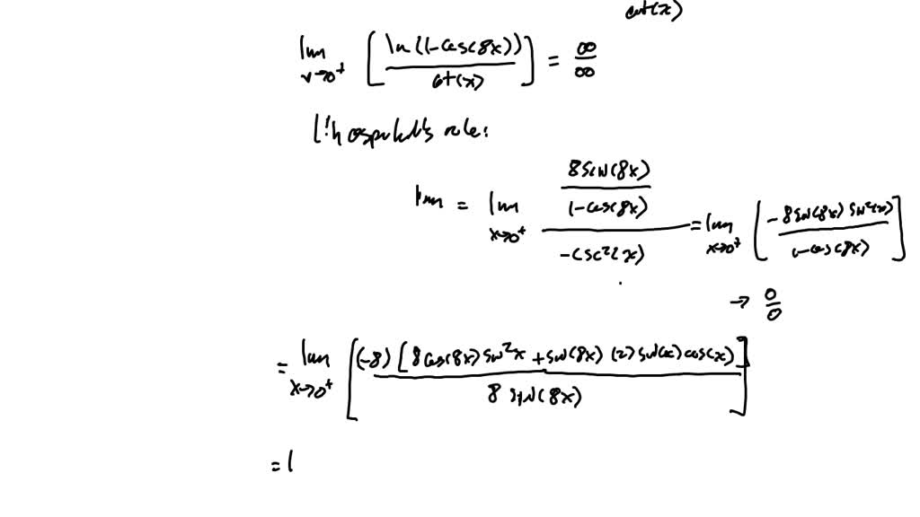 Solved: (5 Points)consider The Limit Sin2(8x) Lim X-01-cos(8x) To 