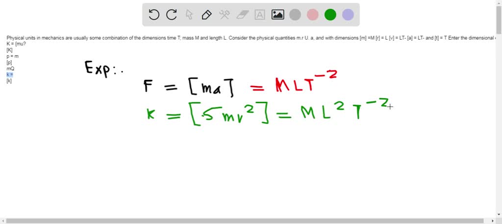 Units in Mechanics