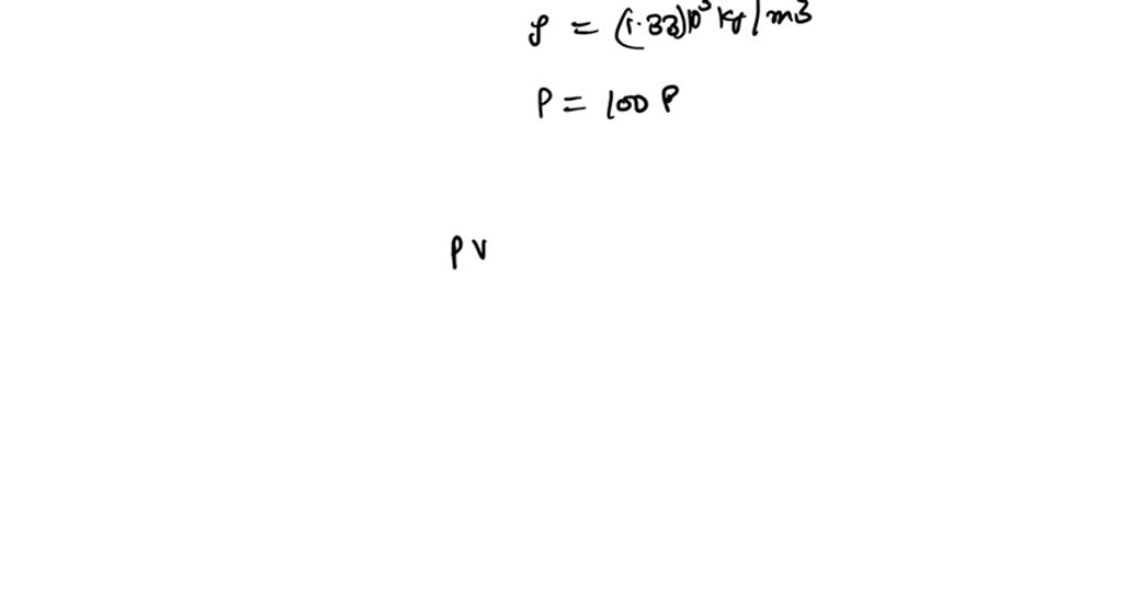 SOLVED An ideal gas has a density of 1.33 * 106 g/cm3 at 1.00 * 103