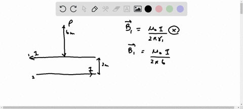 5-a-find-the-magnitude-and-direction-of-magnetic-field-at-point-p-because-of-wire-1-in-the-following-figure-b-find-the-magnitude-and-direction-of-magnetic-field-at-point-p-because-of-wire-2-07651