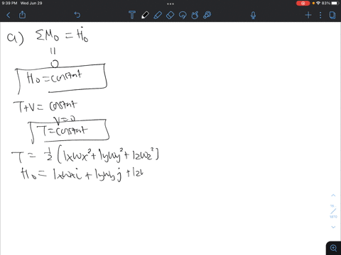 consider-a-rigid-body-of-arbitrary-shape-that-is-attached-at-its-mass-center-o-and-subjected-to-no-f-98724