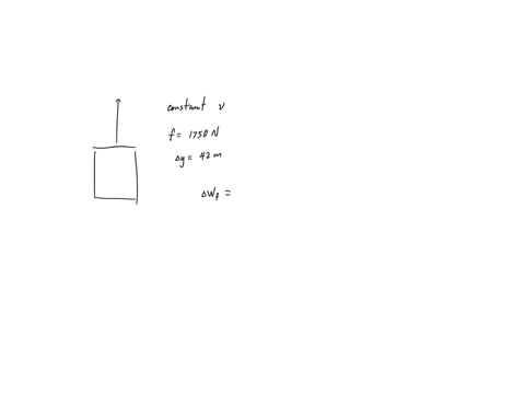 suppose-a-1450-kg-elevator-car-is-lifted-a-distance-42-m-by-its-cable-at-a-constant-speed-assuming-the-frictional-force-on-the-elevator-has-a-constant-value-of-1750-n-calculate-the-work-done-56462