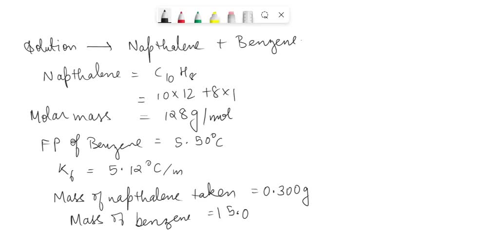 SOLVED: Calculate the freezing point and boiling point of a solution ...