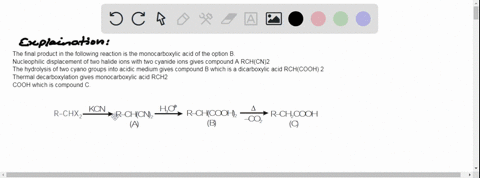 the-final-product-on-acid-hydrolysis-and-decarboxylation-of-is-81087