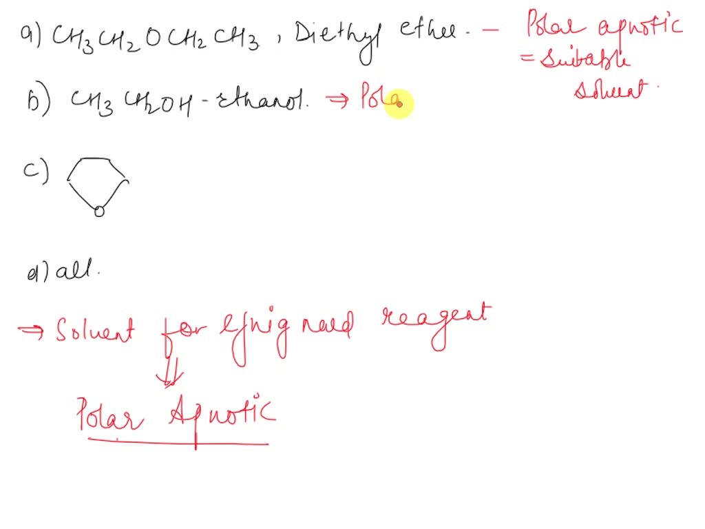 SOLVED Which one of the following would not be suitable solvent for