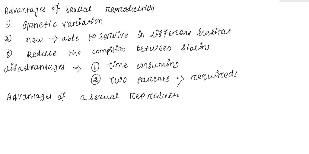 SOLVED: What are the advantages and disadvantages of sexual and asexual ...