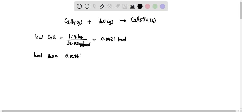 SOLVED Ethanol C2H5OH is synthesized for industrial use by the