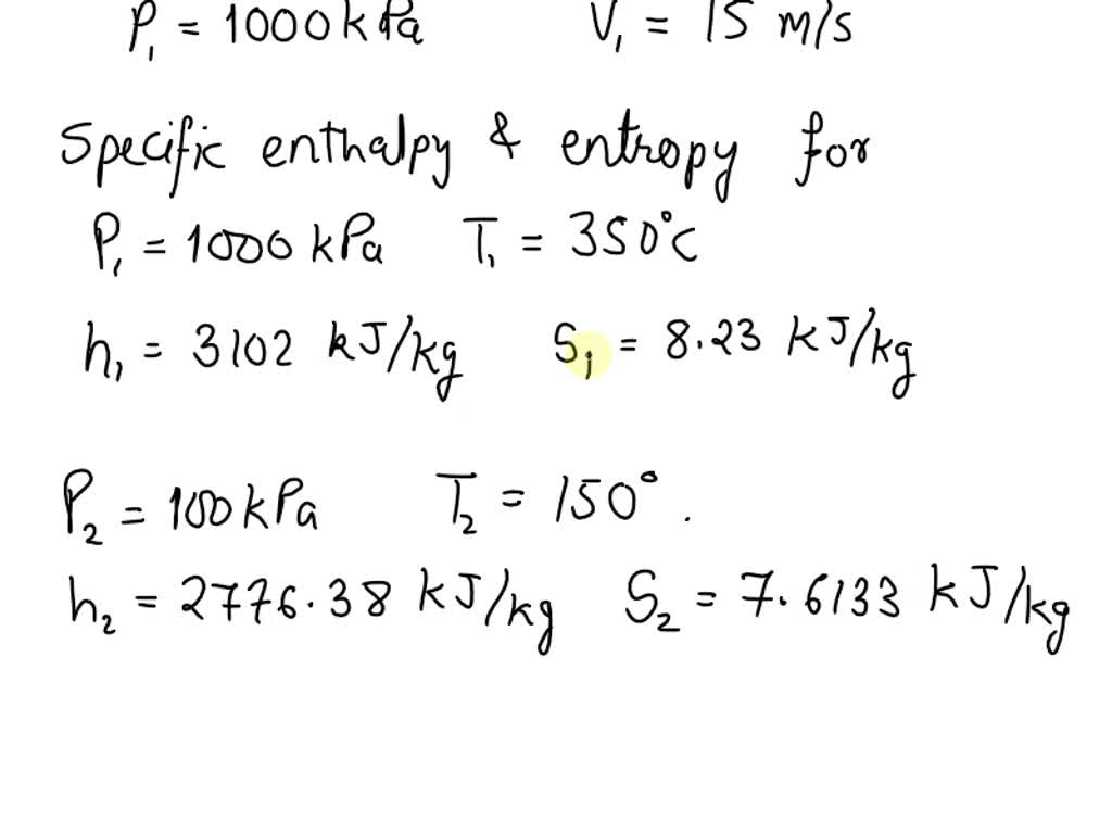a-steam-turbine-has-an-inlet-of-2-kg-s-water-at-1000-kpa-and-350