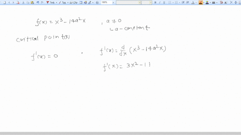 find-the-critical-points-of-the-following-function-assume-a-is-a-nonzero-constant-fxx-_-14a2x-select-the-correct-answer-below-and-if-necessary-fill-in-the-answer-box-to-complete-your-choice_-42618