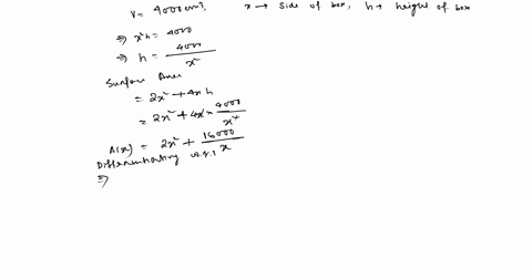 the-volume-of-an-open-box-with-a-square-base-is-4000-cm-find-the-dimension-of-the-box-if-the-material-used-t0-make-the-box-is-a-minimum_-72188