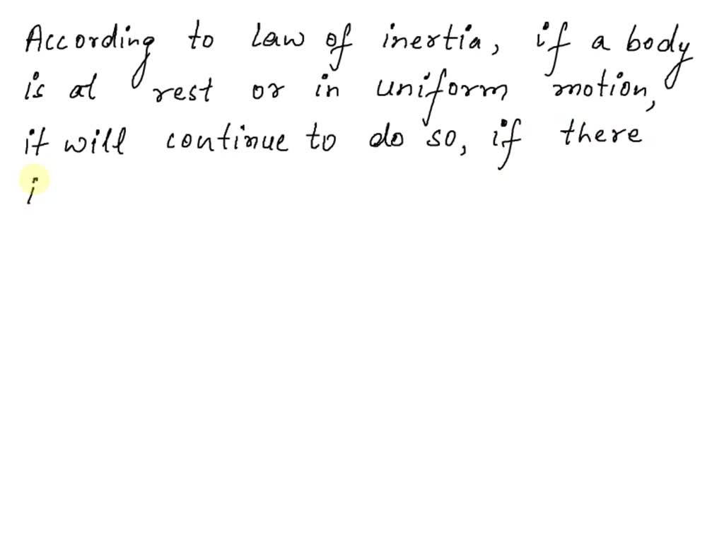 SOLVED: which law of motion explain why you learn backward if the ...