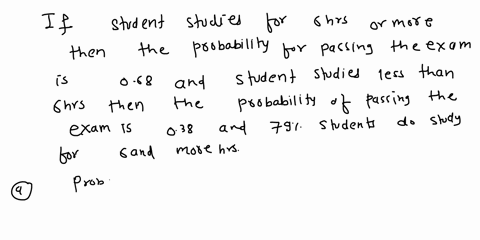experience-has-shown-that-the-probability-of-passing-particular-exam-if-student-studies-for-hours-or-more-the-previous-day-is-068-and-that-the-probability-of-passing-this-exam-only-38-if-the-05522
