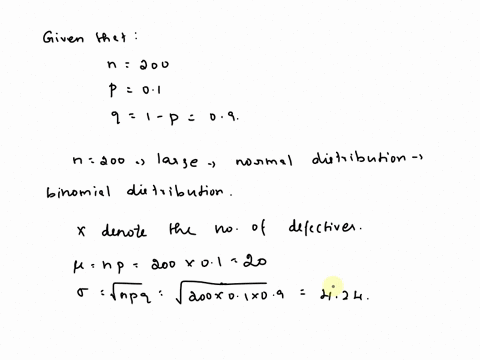 a-manufacturer-of-computer-chips-produces-10-defective-chips-200-chips-are-randomly-selected-from-a-large-production-amount-what-is-the-probability-that-fewer-than-15-are-defective-use-the-n-33134