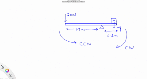 you-decide-to-use-a-lever-to-move-a-heavy-object-the-object-is-01-m-from-the-fulcrum-and-the-other-end-of-the-lever-is-19-m-from-the-fulcrum_-if-you-can-push-down-with-a-200-n-force-what-is-the-heavie