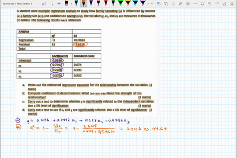student-used-multiple-regression-analysis-to-study-how-family-spending-v-is-influenced-by-income-xi-family-size-x2-and-additions-savings-x3-the-variables-yx1-andx3-are-measured-thousands-of-99087