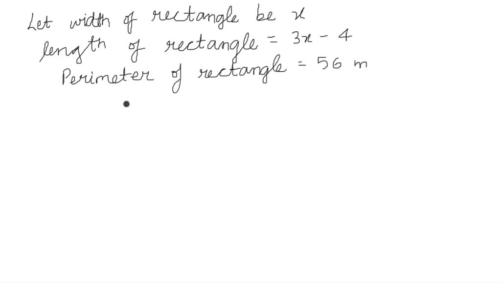 solved-the-length-of-a-rectangle-is-4-meters-less-than-3-times-the