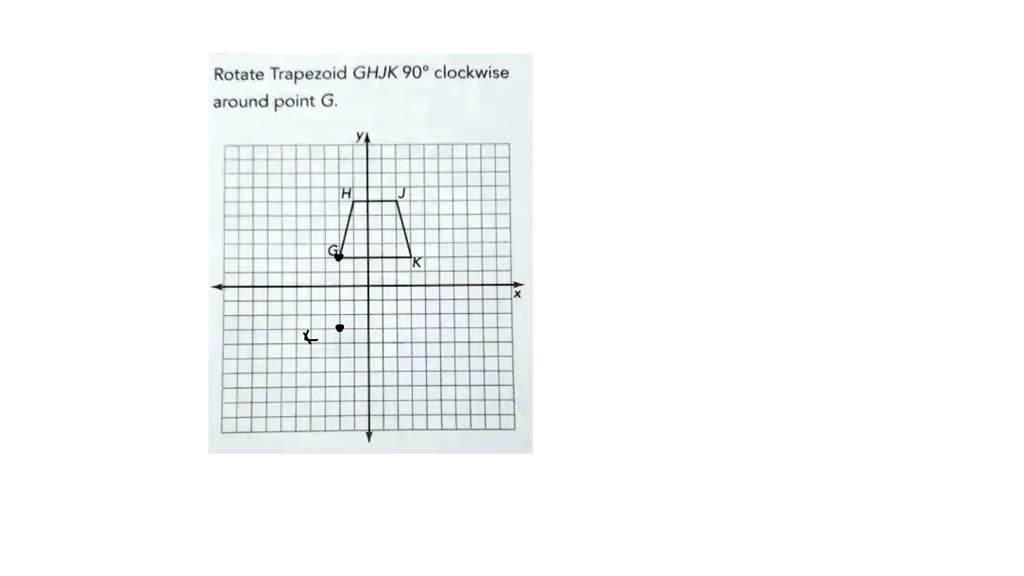 SOLVED: Rotate Trapezoid GHJK 90" Clockwise Around Point G.