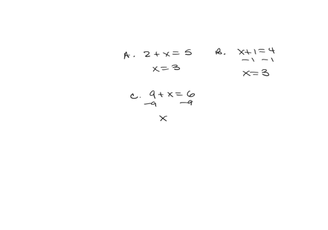 which-of-the-following-equations-are-equivalent-select-three-options-a-2-x-5-b-x-1-4-c-9-x-6-d-x-4-7-e-5-x-2-75836