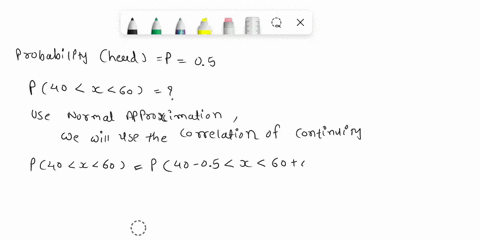 the-usual-sort-of-computation-used-to-illustrate-the-normal-approximation-is-to-consider-100-hlips-of-fair-coin-and-compare-the-probability-that-there-are-between-45-and-55-heads-inclusive-w-83609