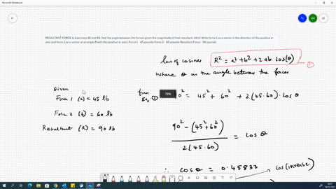 resultant-force-in-exercises-81-and-82-find-the-angle-between-the-forces-given-the-magnitude-of-thei-04556