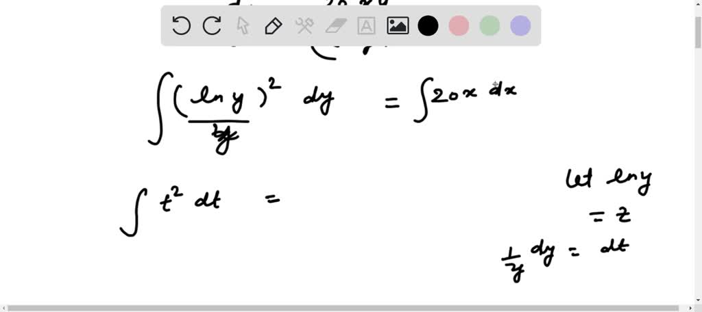 SOLVED: Find the solution to the differential equation dy/dx = 20xy ...