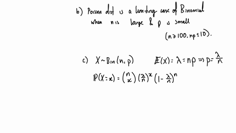 explain-the-relationship-between-the-poisson-distribution-and-the-binomial-distribution-2-marks-derive-the-relationship-described-in-part-b-by-exploring-the-behaviour-of-the-two-distribution-65238