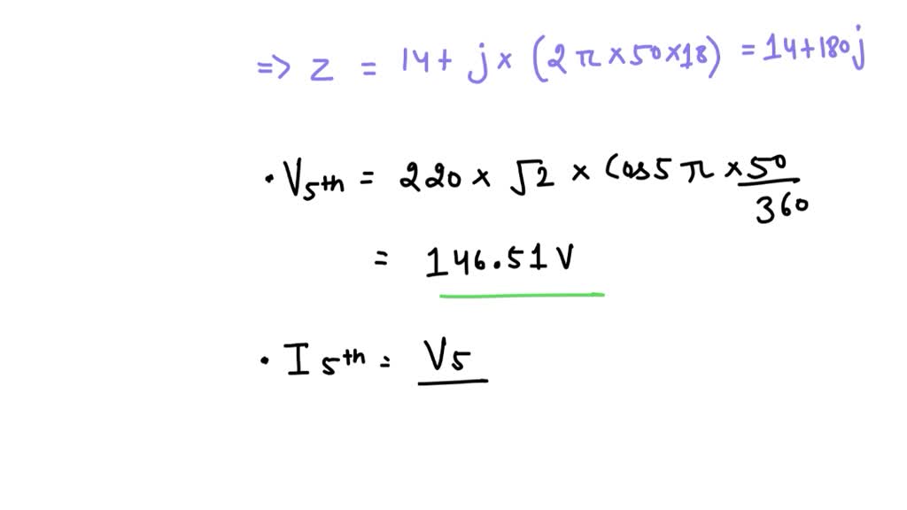 SOLVED: From a 490 Vdc, single phase 220 Volt rms at 50 Hz voltage ...