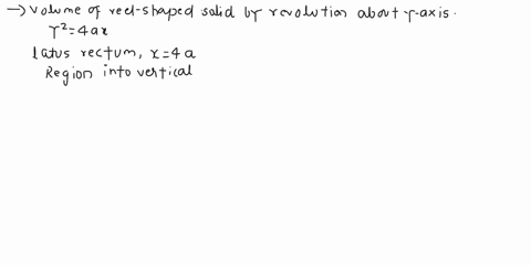 finc-the-volume-of-the-reel-shaped-solid-formed-by-ihe-revolution-about-the-y-axis-of-the-part-of-the-parabola-42r-cut-olf-dy-the-latus-rectum-07173