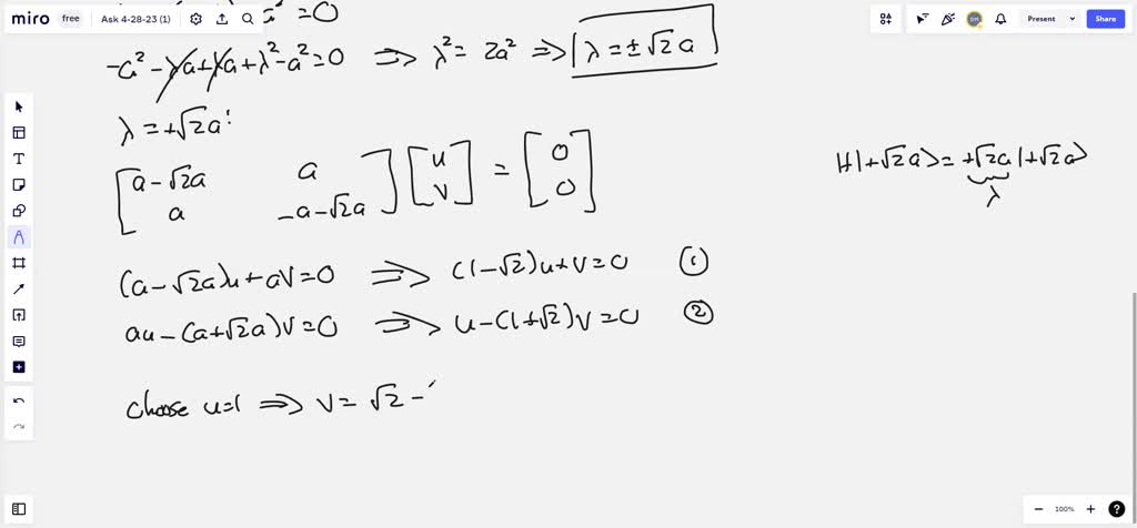 SOLVED: The Hamiltonian operator for a two-state system is given by H ...