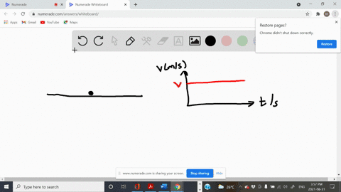 a-block-of-dry-ice-slides-at-constant-velocity-along-a-smooth-horizontal-surface-no-friction-a-construct-a-motion-dia-gram-b-draw-position-and-velocity-versus-time-graphs-c-construct-a-force-diagram-f