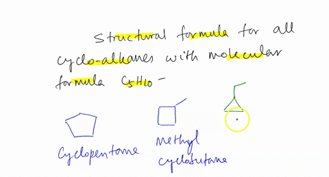 name and draw structural formulas for all alkenes with the molecular ...