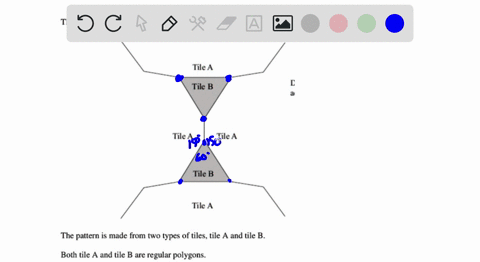 Linear Tile Pattern Math The diagram shows part of a pattern made from tiles. Tile...