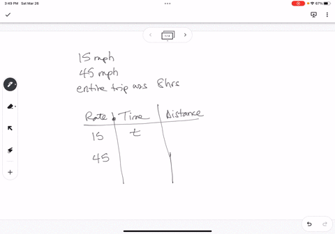 gordon-rode-his-bike-at-15mph-to-get-his-car-he-then-drove-back-at-45mph-if-the-entire-trip-took-him-8-hours-how-far-away-was-his-car-50407