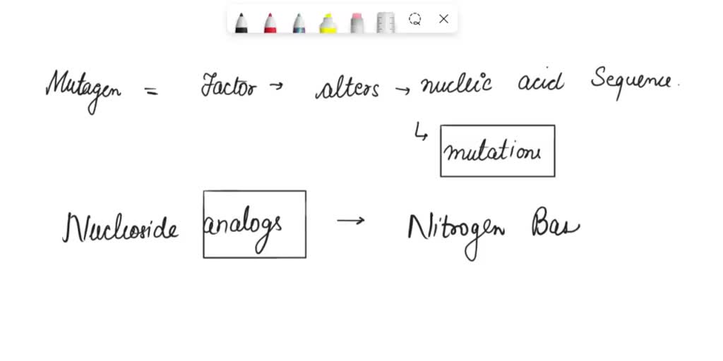 SOLVED Chemical mutagens. Explain what each of the following are and