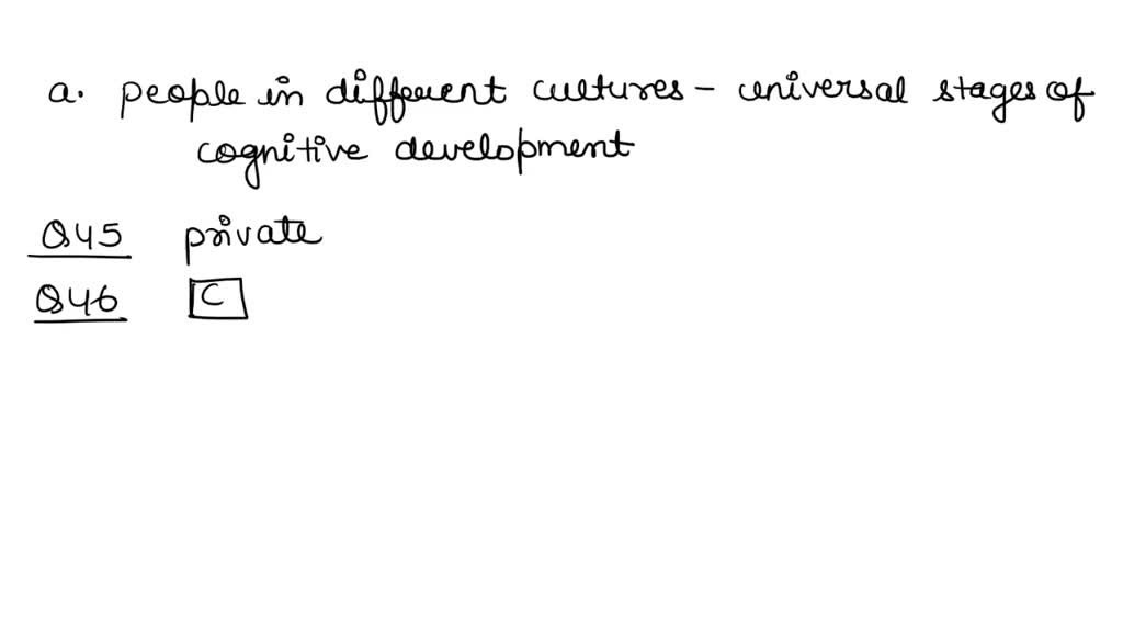 SOLVED QUESTION 43 Which of the following is an accurate